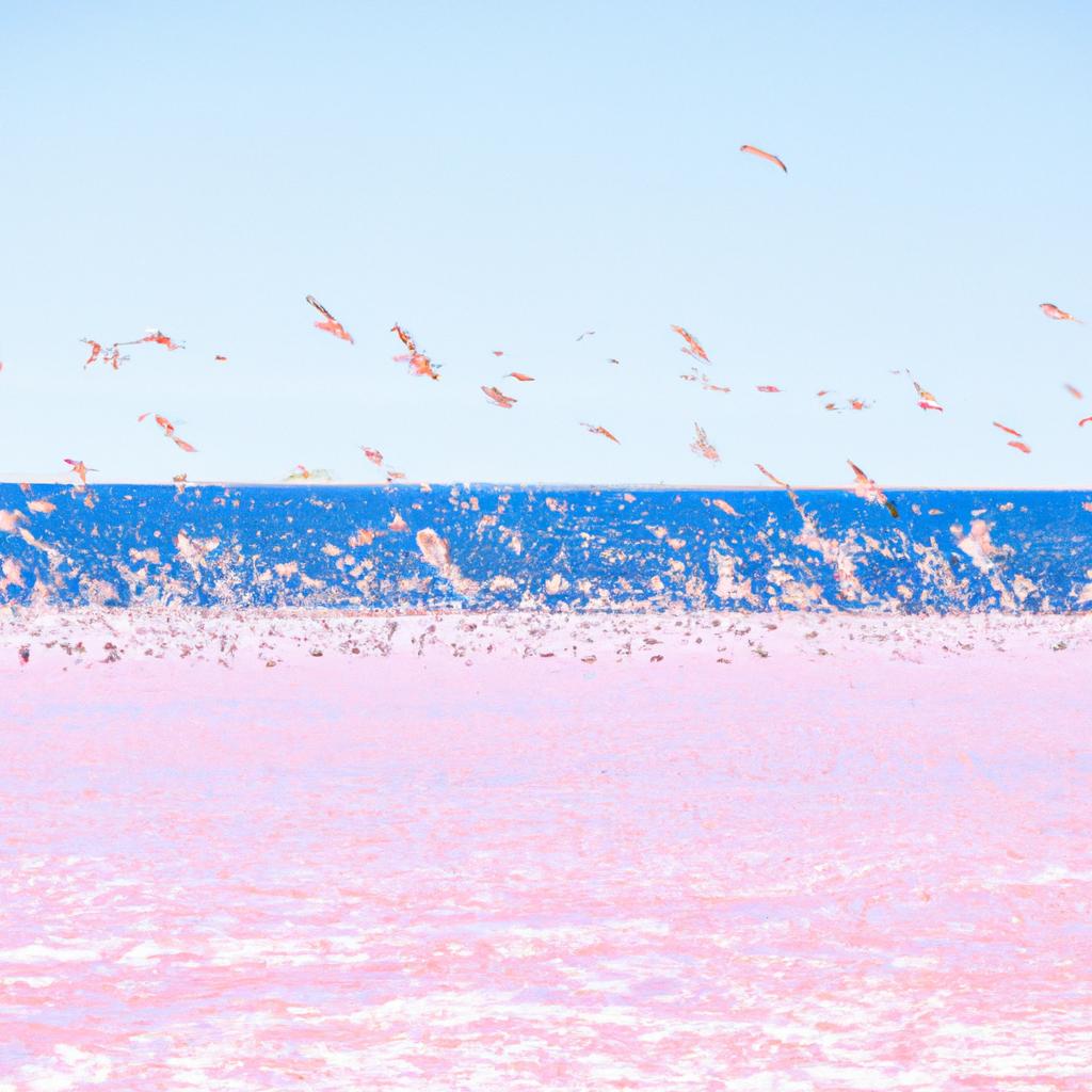 The Pink Ocean in Australia is a thriving ecosystem that supports a diverse range of marine life.