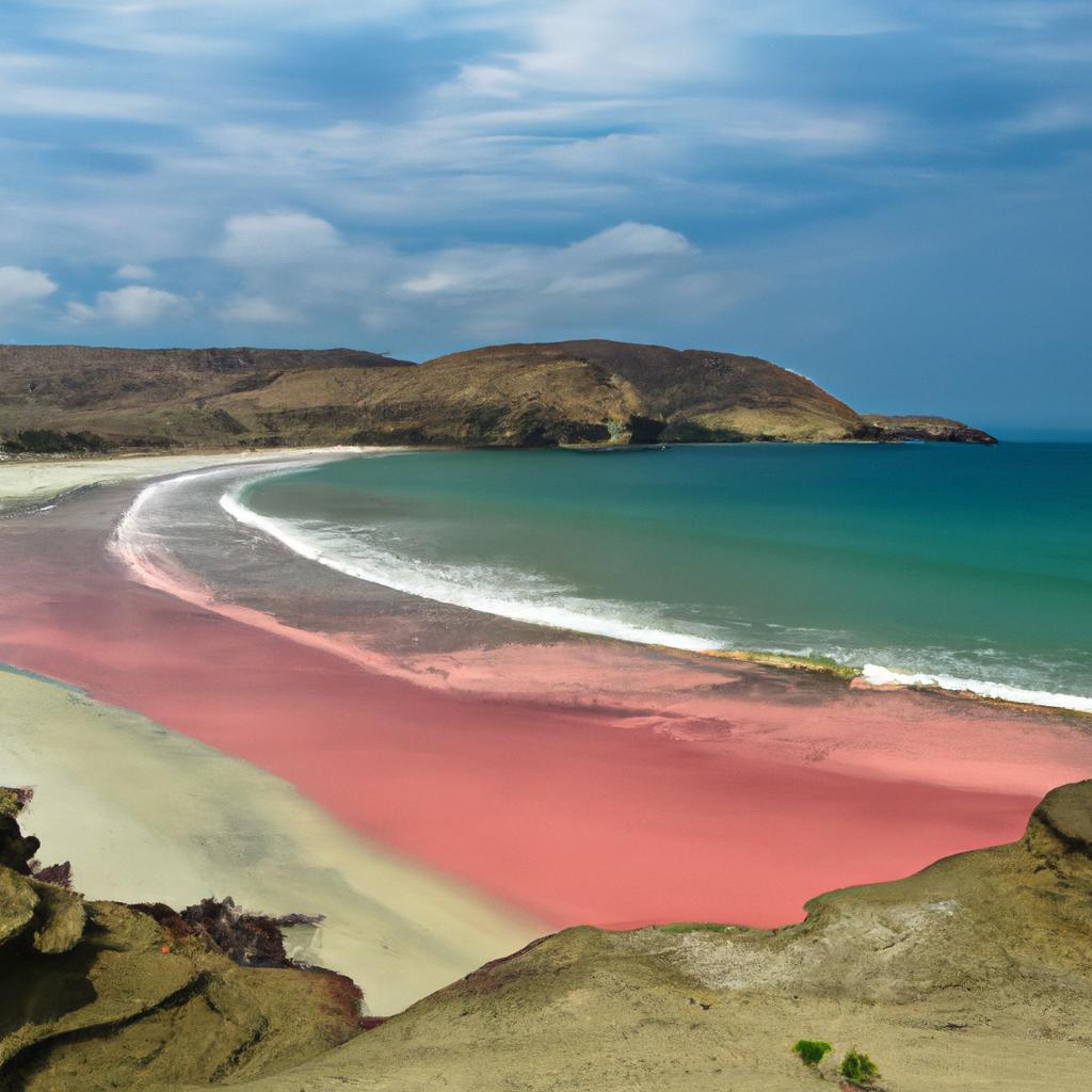Pink Sand Ecuador Beaches