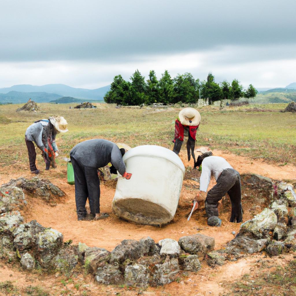 Archaeologists excavating the Plain of Jars, a site shrouded in mystery and legend.