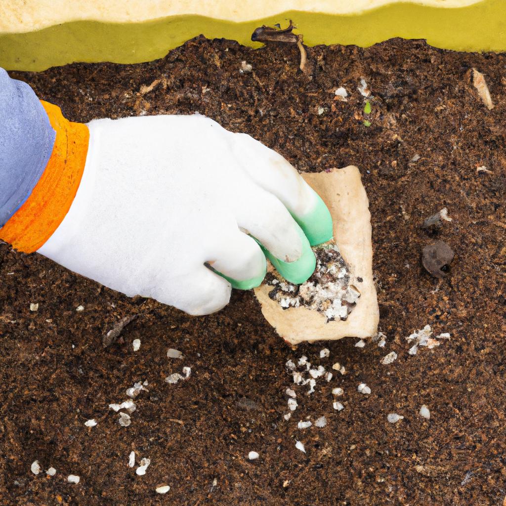 Planting seeds in soil