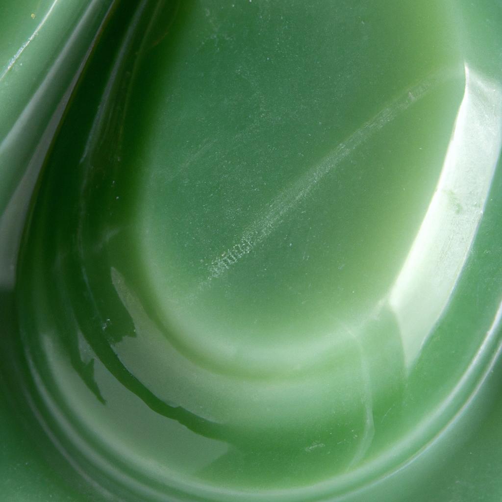 Close-up of a polished jade de Guatemala stone