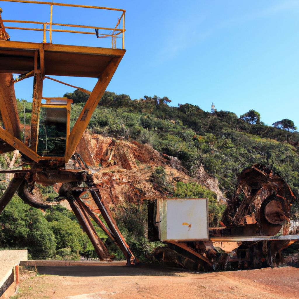 The machinery that powered Porto Flavia's mining operations