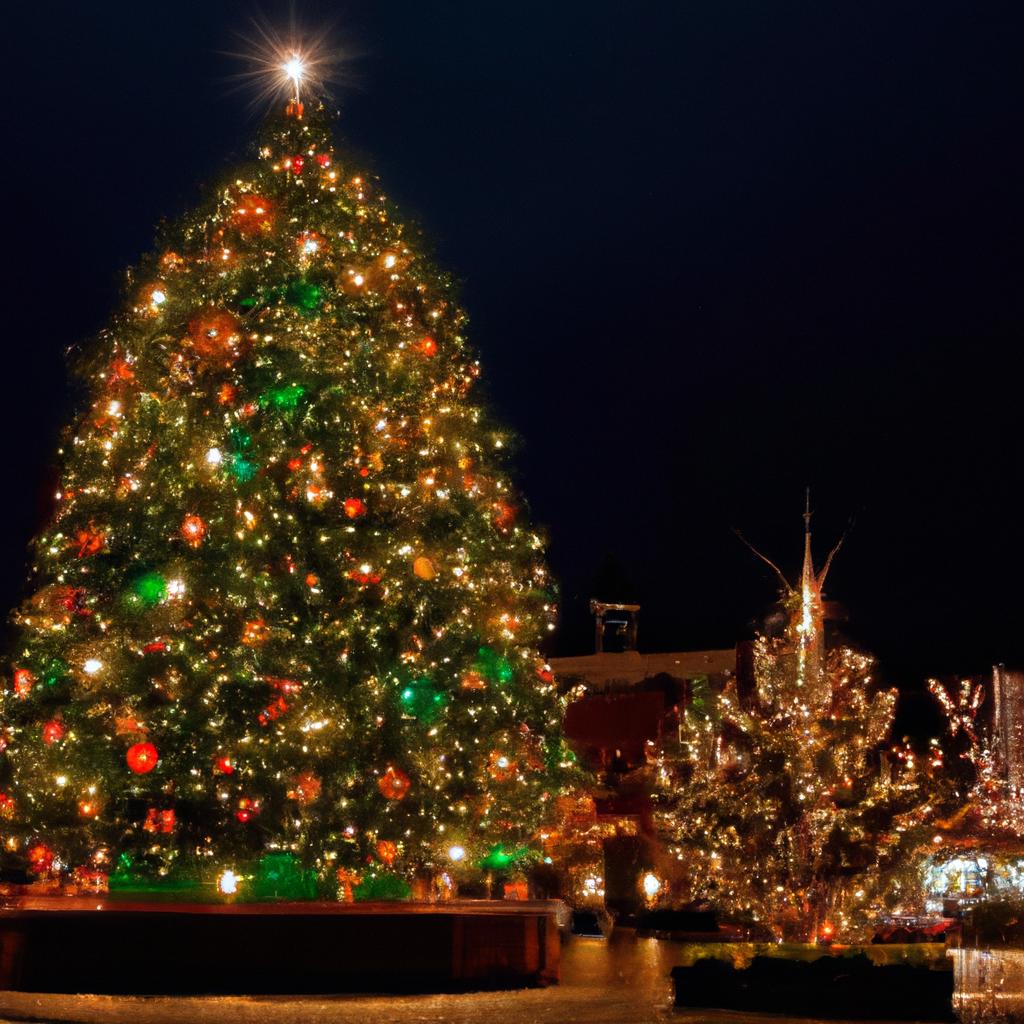 The Biggest Christmas Tree in Prague, Czech Republic