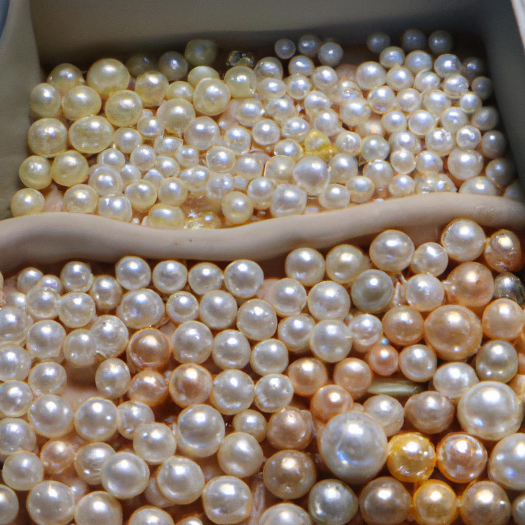 A treasure trove of pristine pearls in various types, sizes, and colors