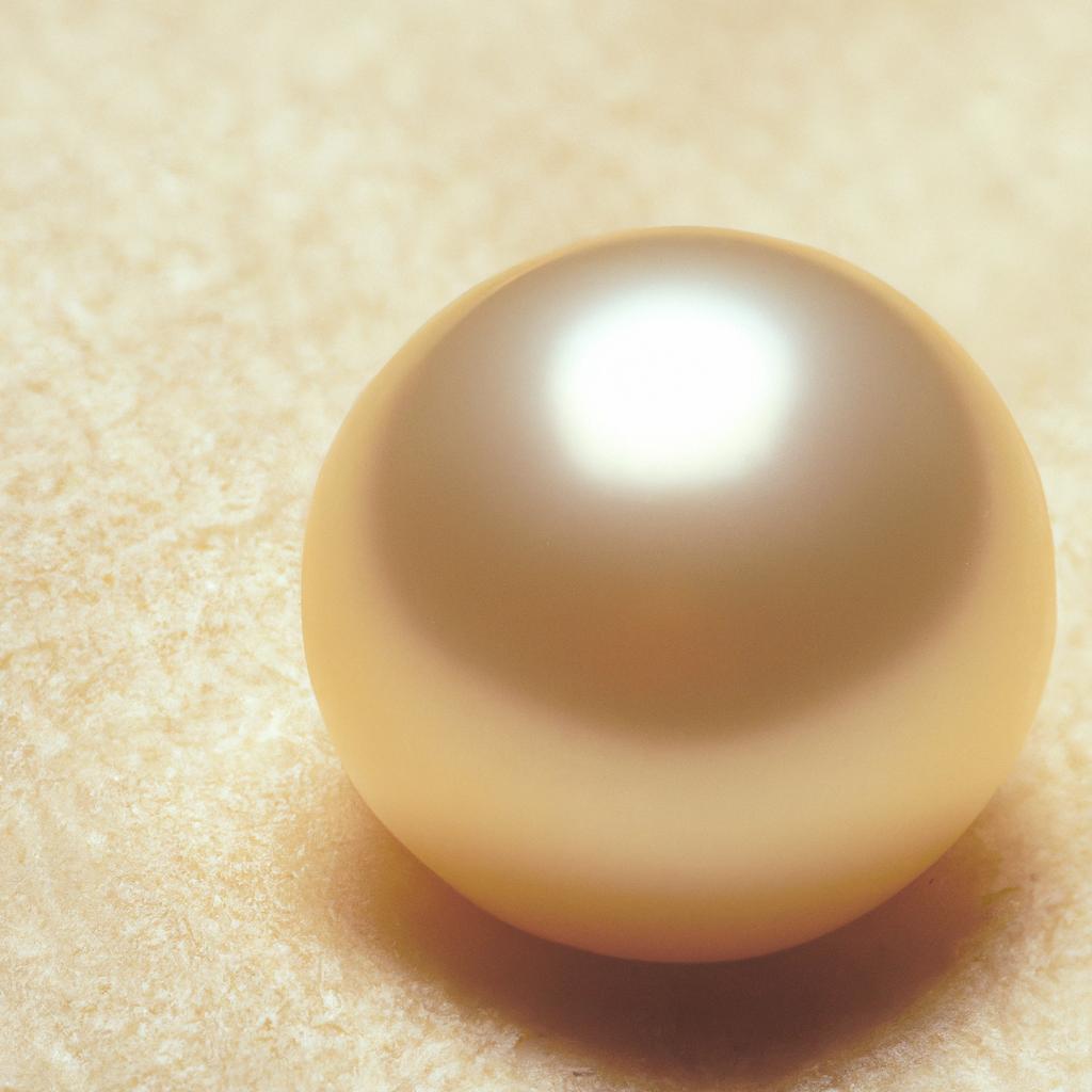 A perfect specimen of a pristine pearl with a remarkable luster