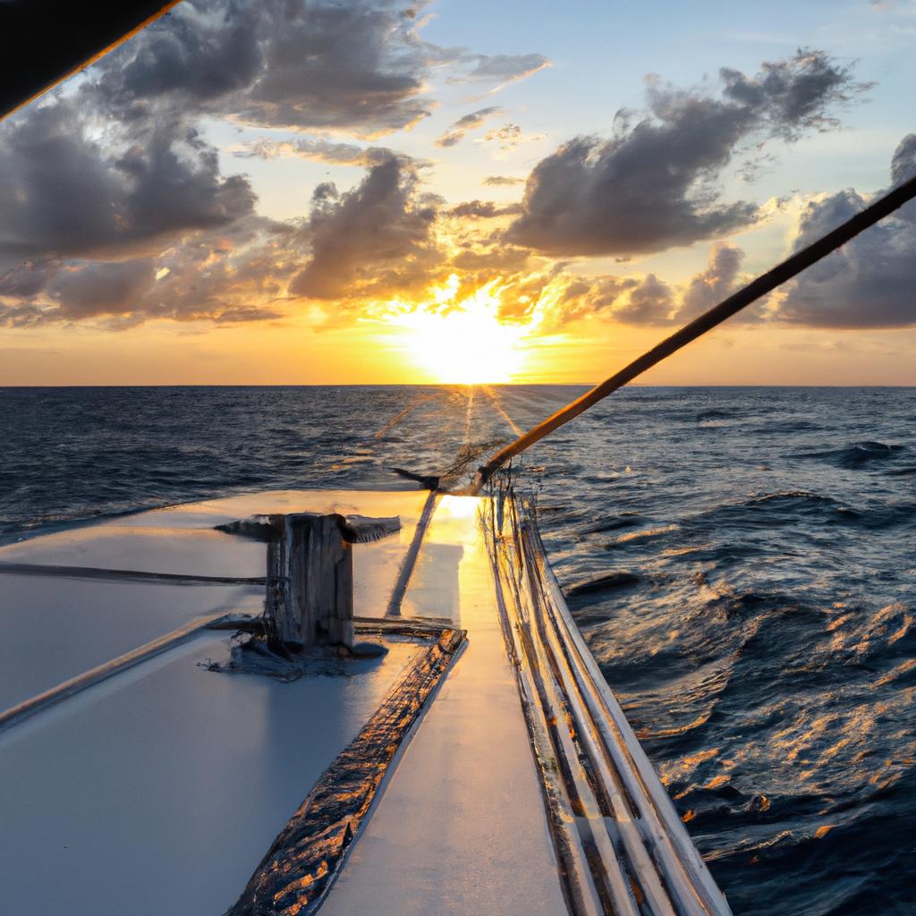Take in the beauty of the Caribbean sunset on your own private yacht