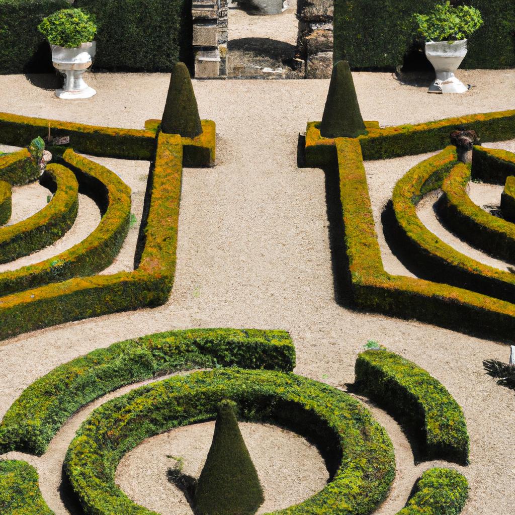 A Renaissance garden with symmetrical layout and intricate details showcases the beauty of garden history.