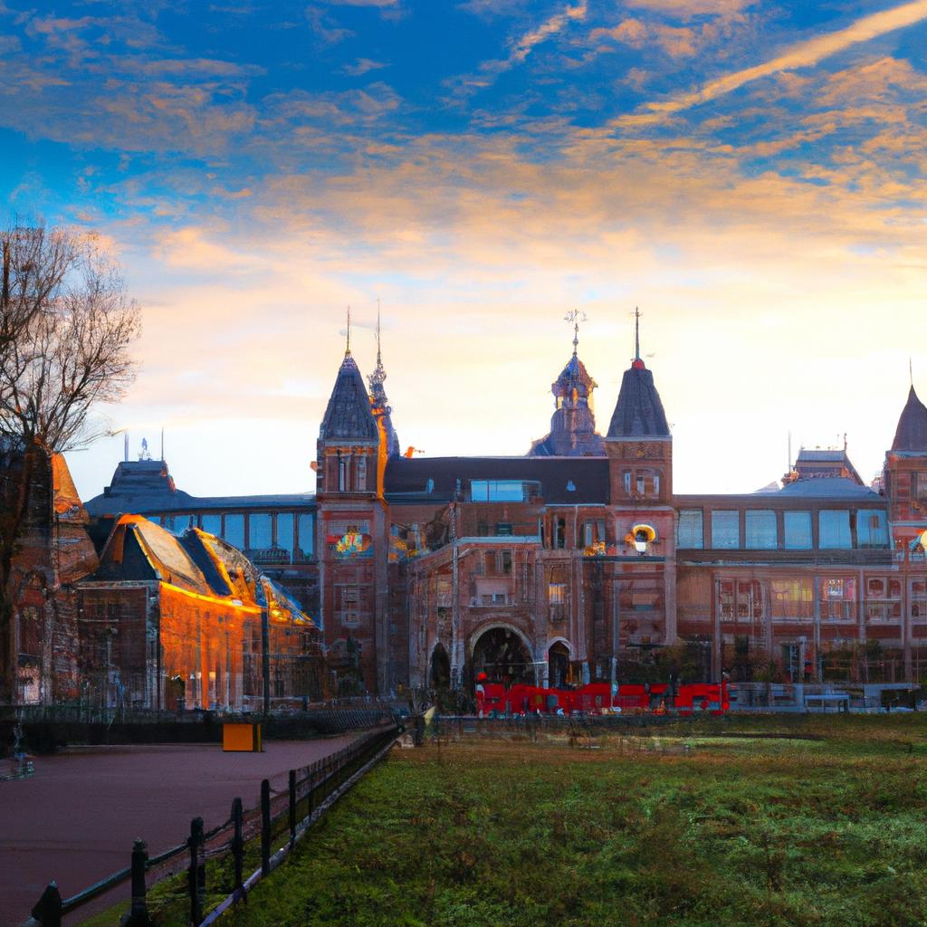 The iconic Rijksmuseum at dawn