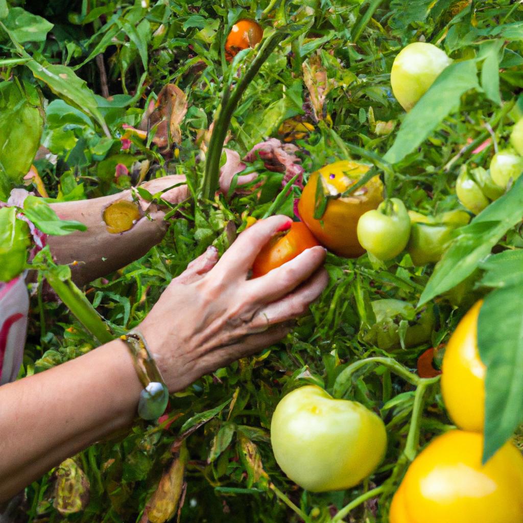 Ripe tomatoes are delicious and easy to grow in a home garden.