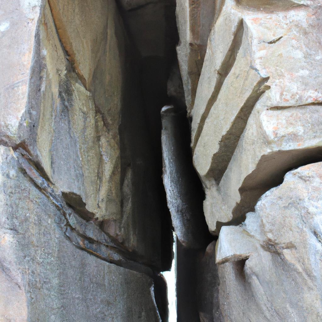 Rock Cut In Half