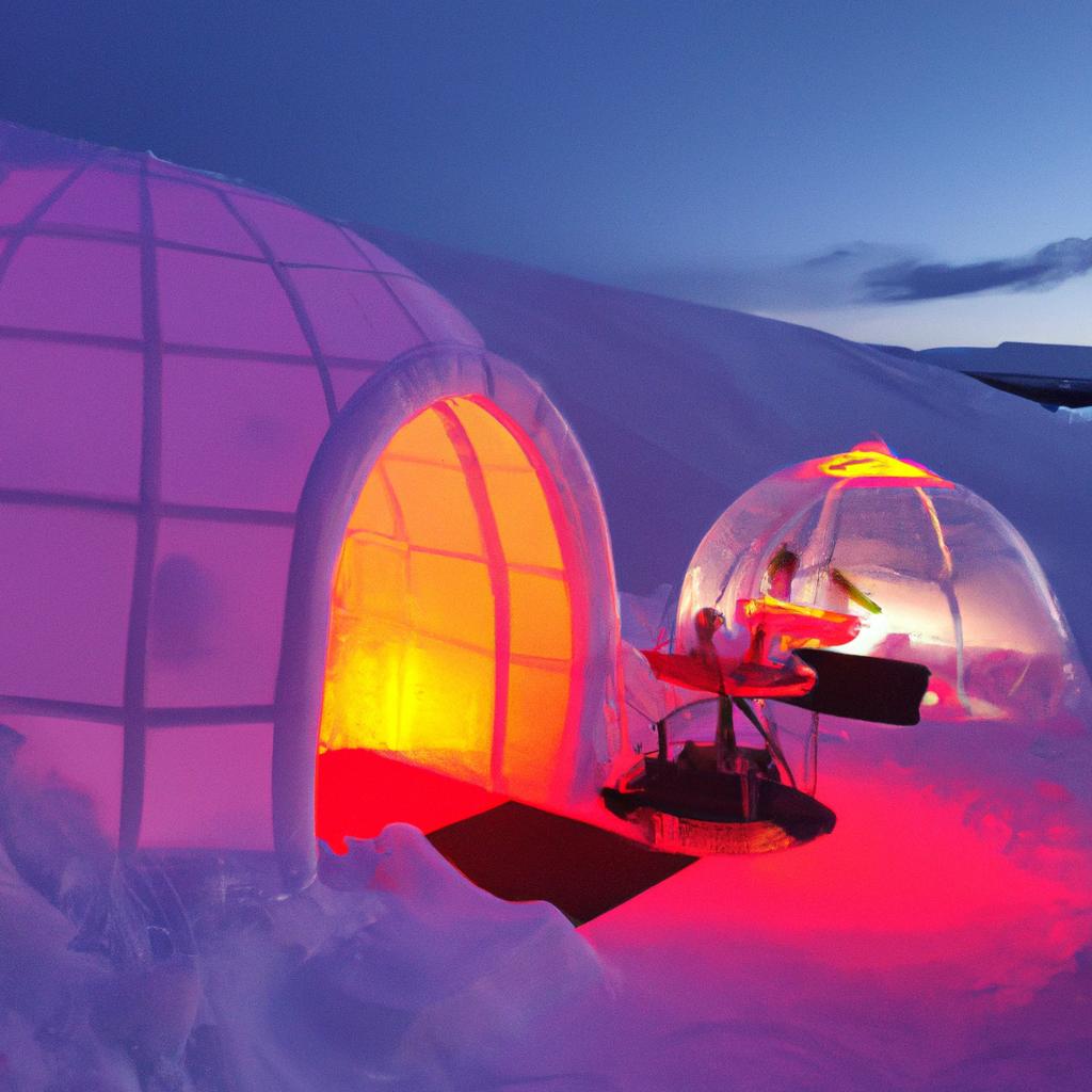 Indulge in a romantic evening with your partner in an igloo restaurant in London