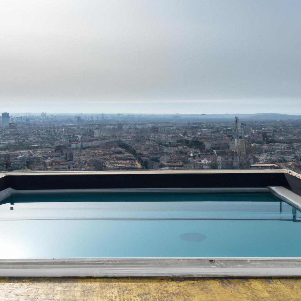 Take a dip in this rooftop pool and enjoy breathtaking views of the Italian cityscape