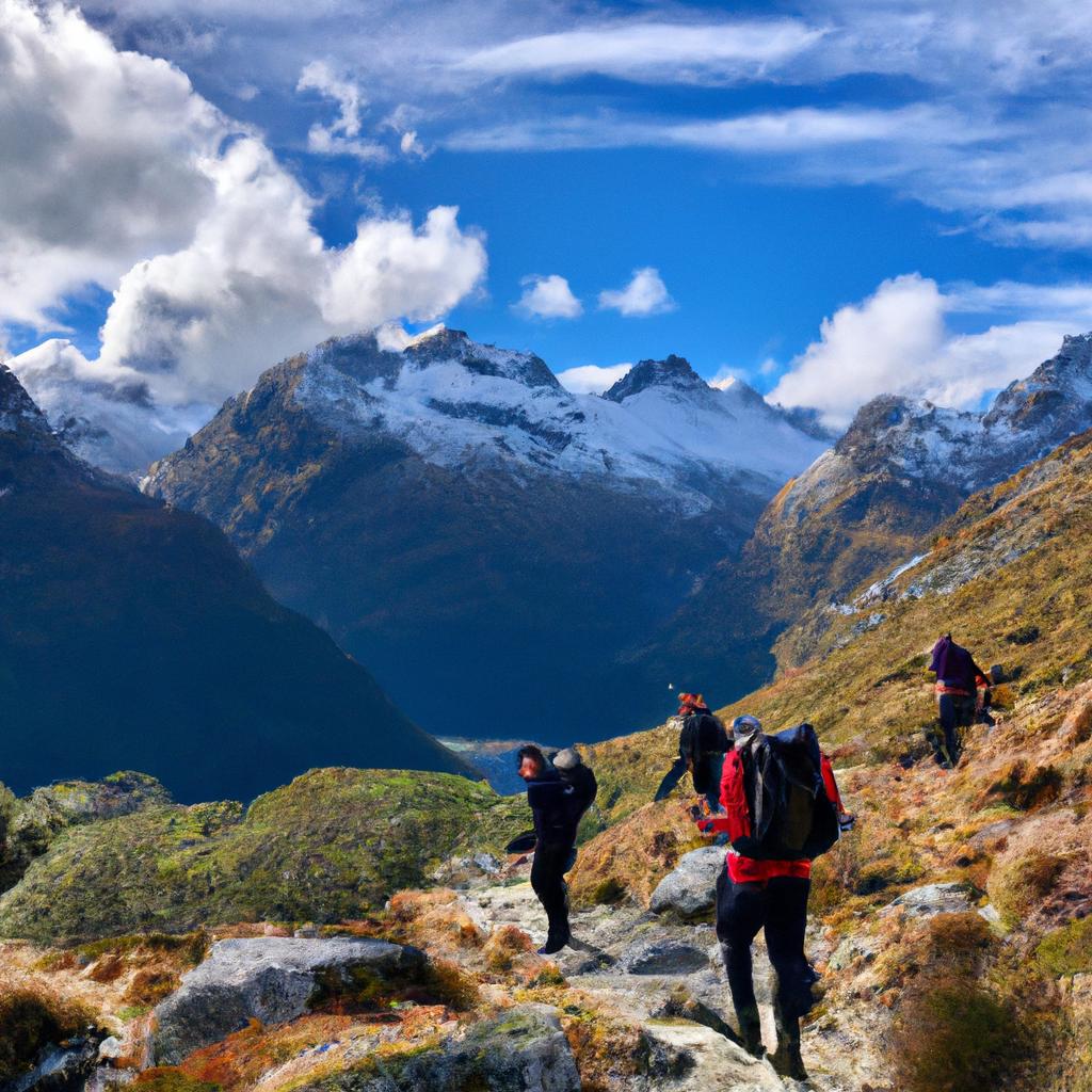 The Routeburn Track is a popular multi-day hiking trail in Queenstown.
