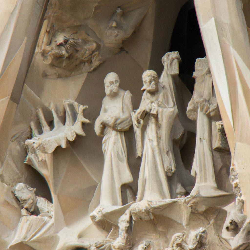 The façade of Sagrada Familia is a masterpiece of art and architecture