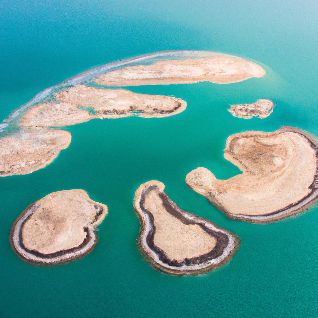 Salt.islands Dead Sea