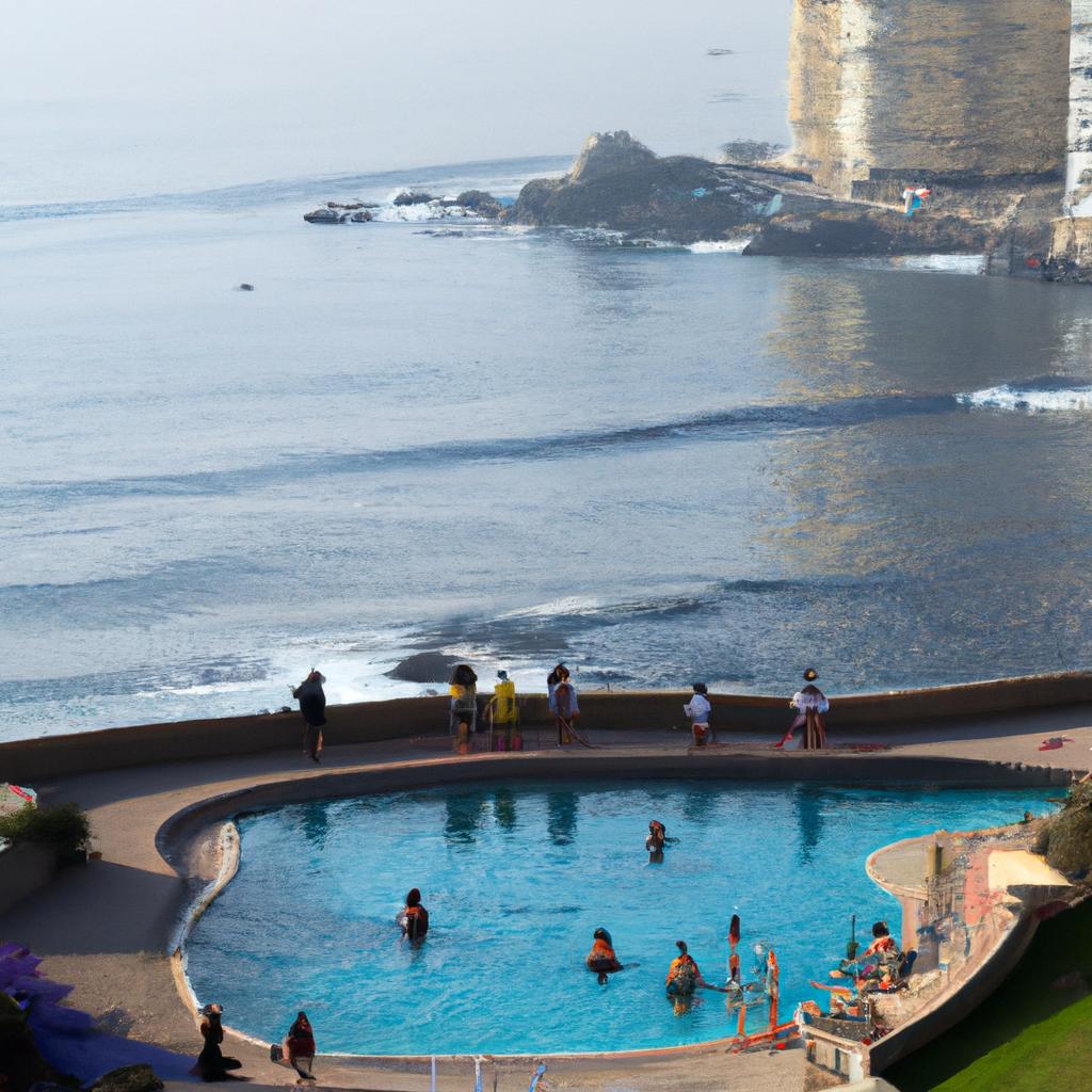 San Alfonso del Mar swimming pool is a popular destination for swimmers and sunbathers alike