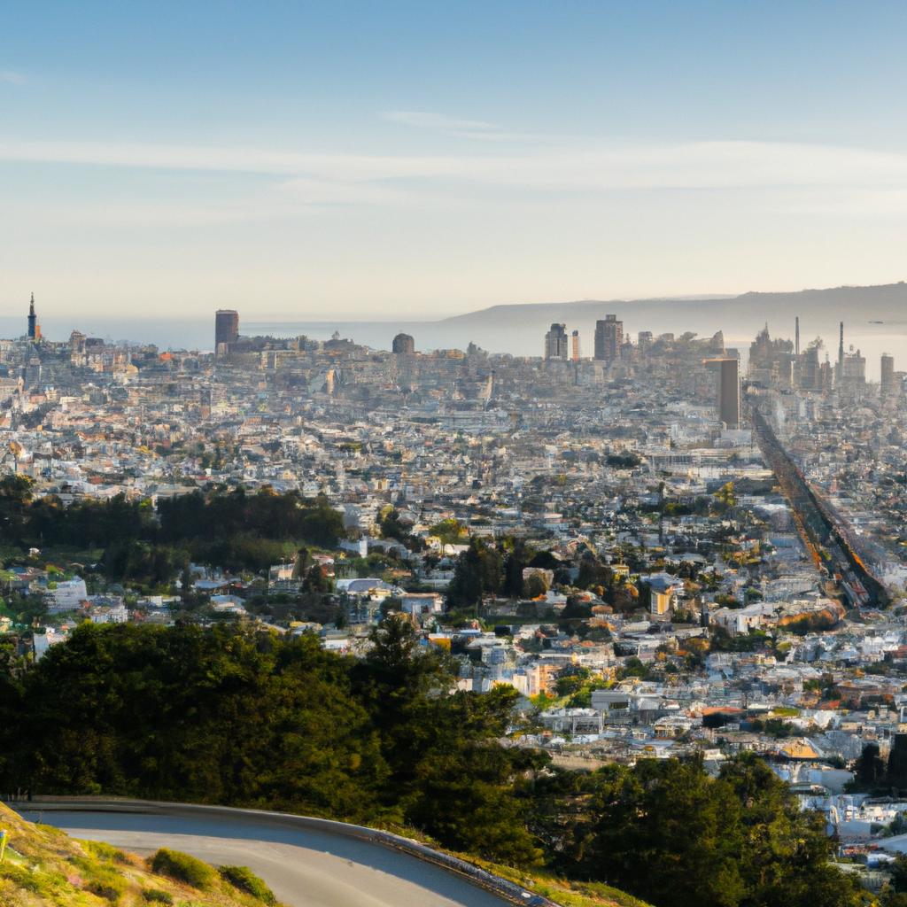 Twin Peaks offers a stunning panoramic view of San Francisco skyline and is a popular spot for hiking and photography