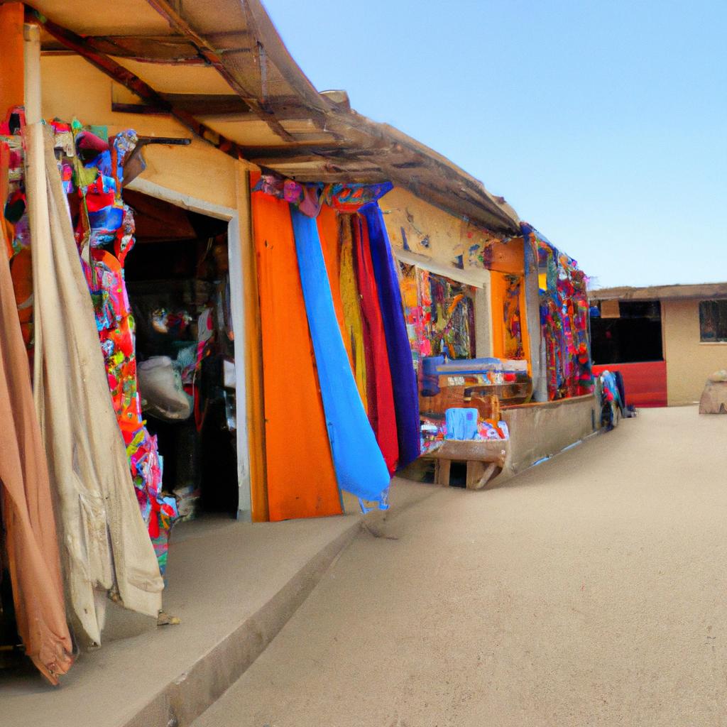 The vibrant marketplace in Sand Town is a must-visit for travelers interested in local culture