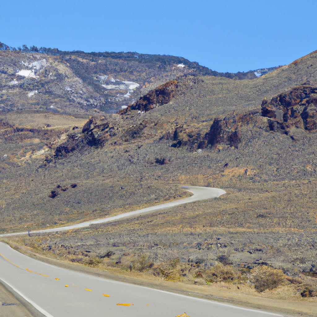 The stunning landscape of the Nevada desert along the way