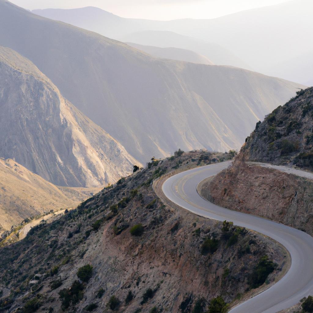 The winding roads of the Rocky Mountains