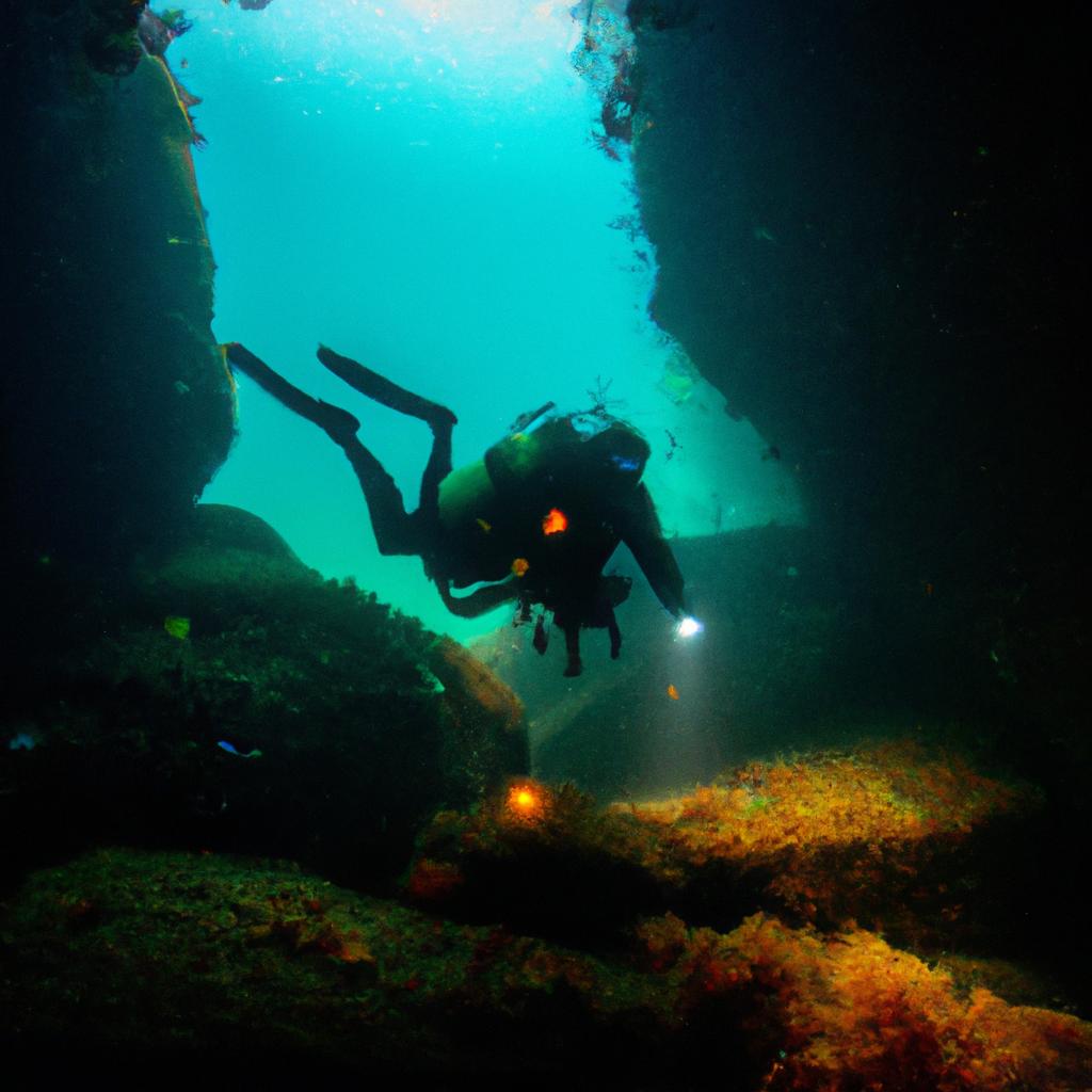 Scuba diving in Portugal's sea caves offers a unique experience with diverse marine life.