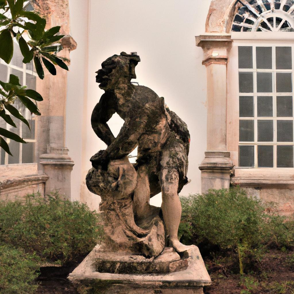 This striking sculpture in the House of Portugal's courtyard is just one example of the country's rich artistic contributions.