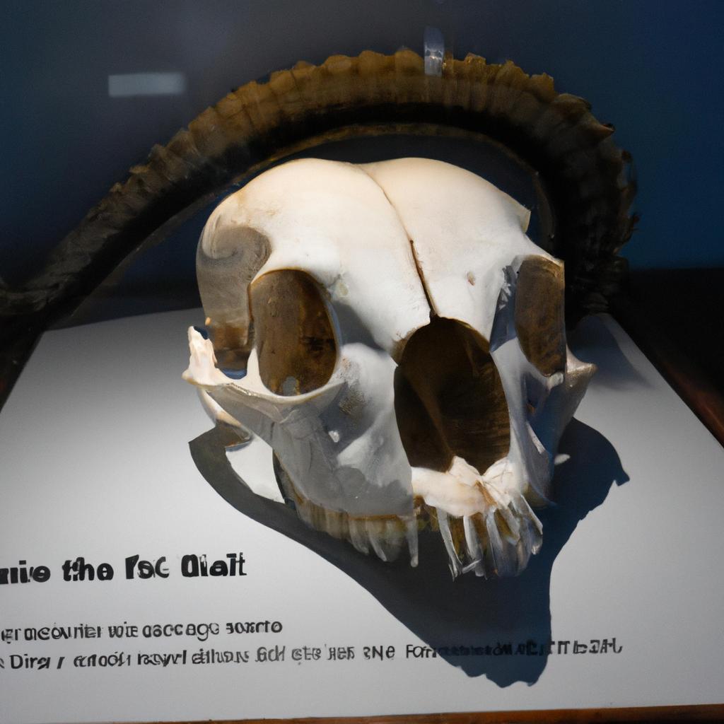 Sea Snake Skull Display