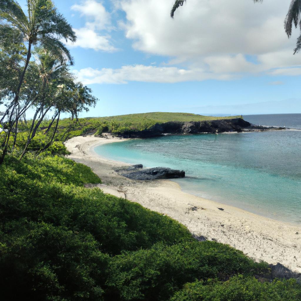 Taking a peaceful walk on the secluded beach of our private Hawaii island