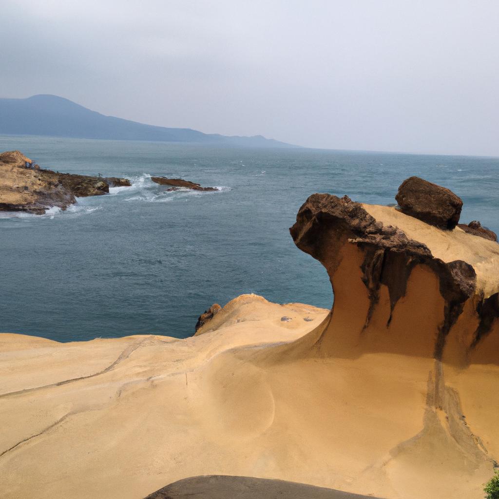 The peaceful and breathtaking view of Yehliu Geopark's coast
