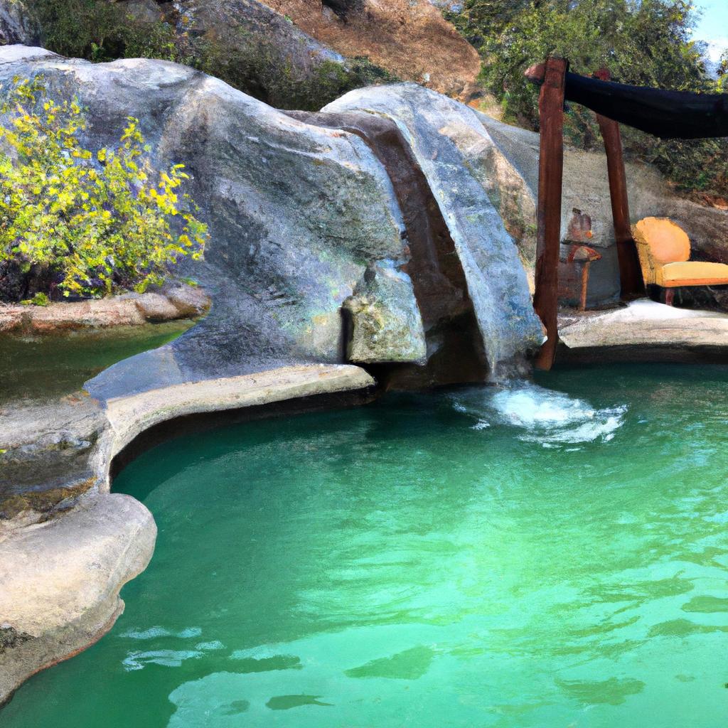 Listen to the soothing sound of water cascading into your jade pool and feel all your stress melt away.