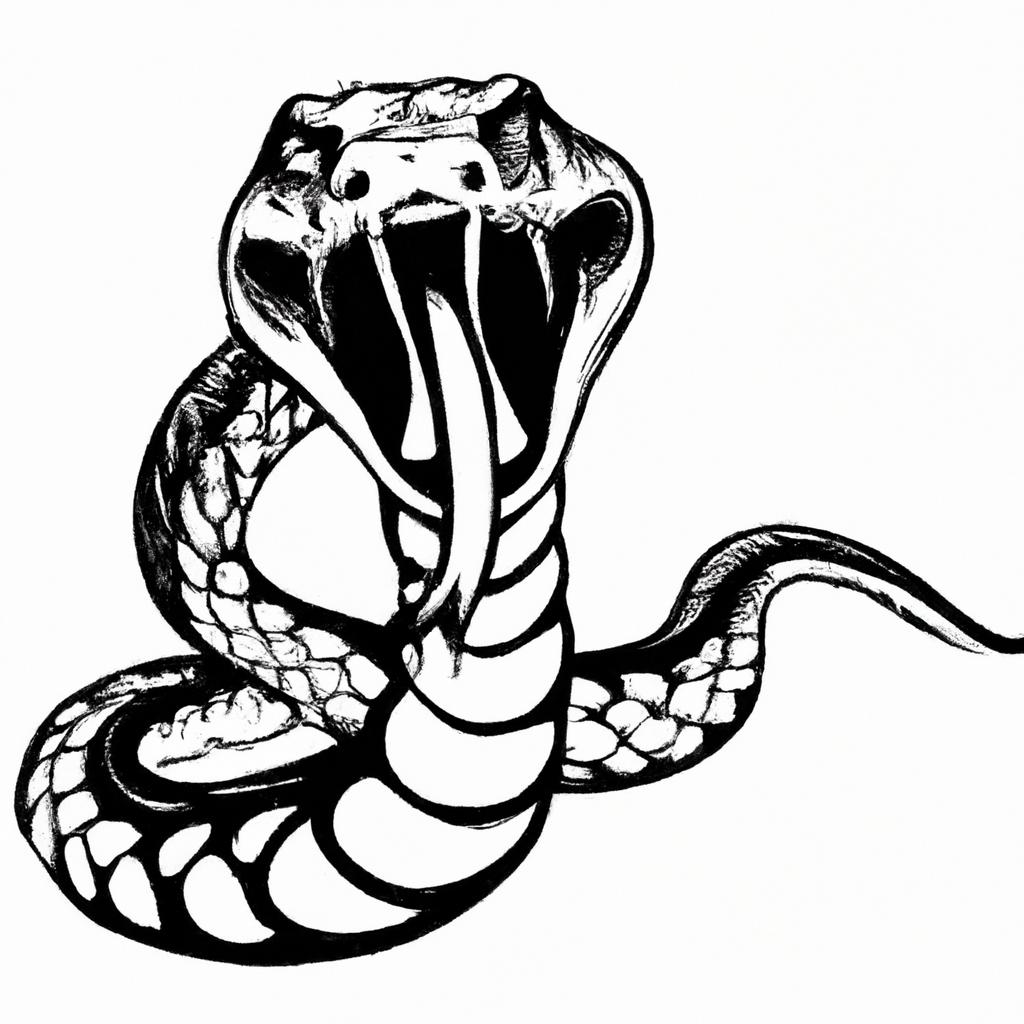 The artist captures the danger and power of the serpent perfectly