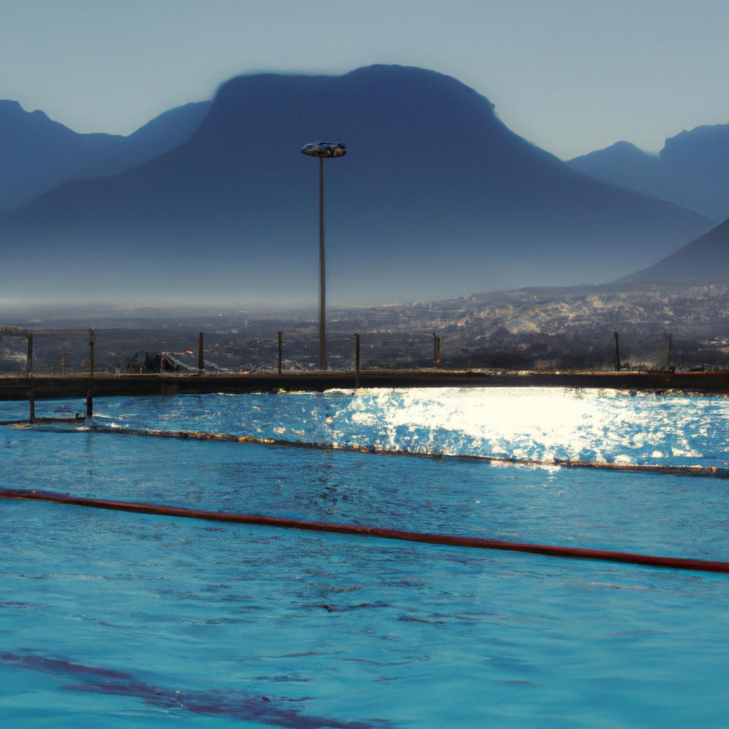 Enjoy a swim with a stunning mountain view at the world's largest swimming pool.