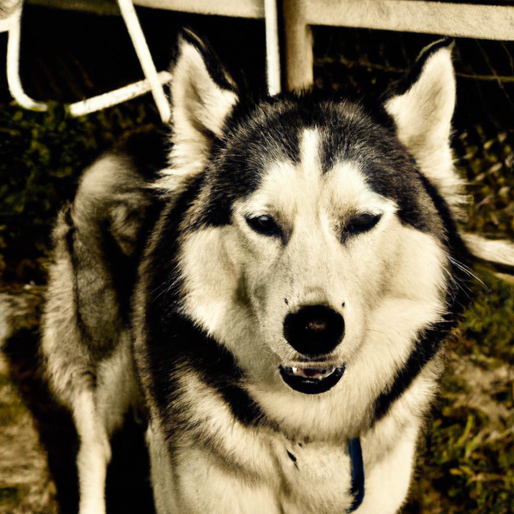 This Siberian Husky is captivating social media users with its striking blue eyes and thick coat