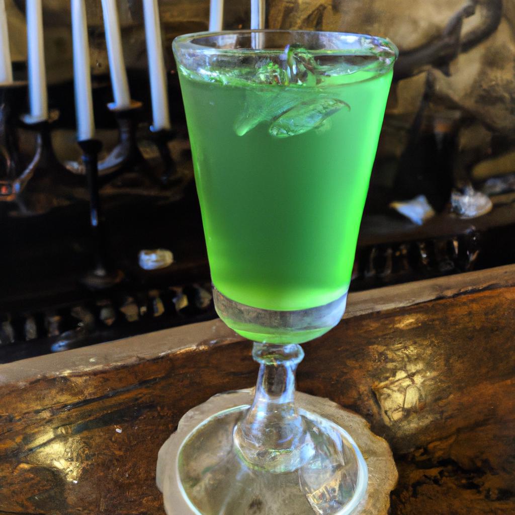 The Old Absinthe House's signature green absinthe drink is a must-try for any visitor