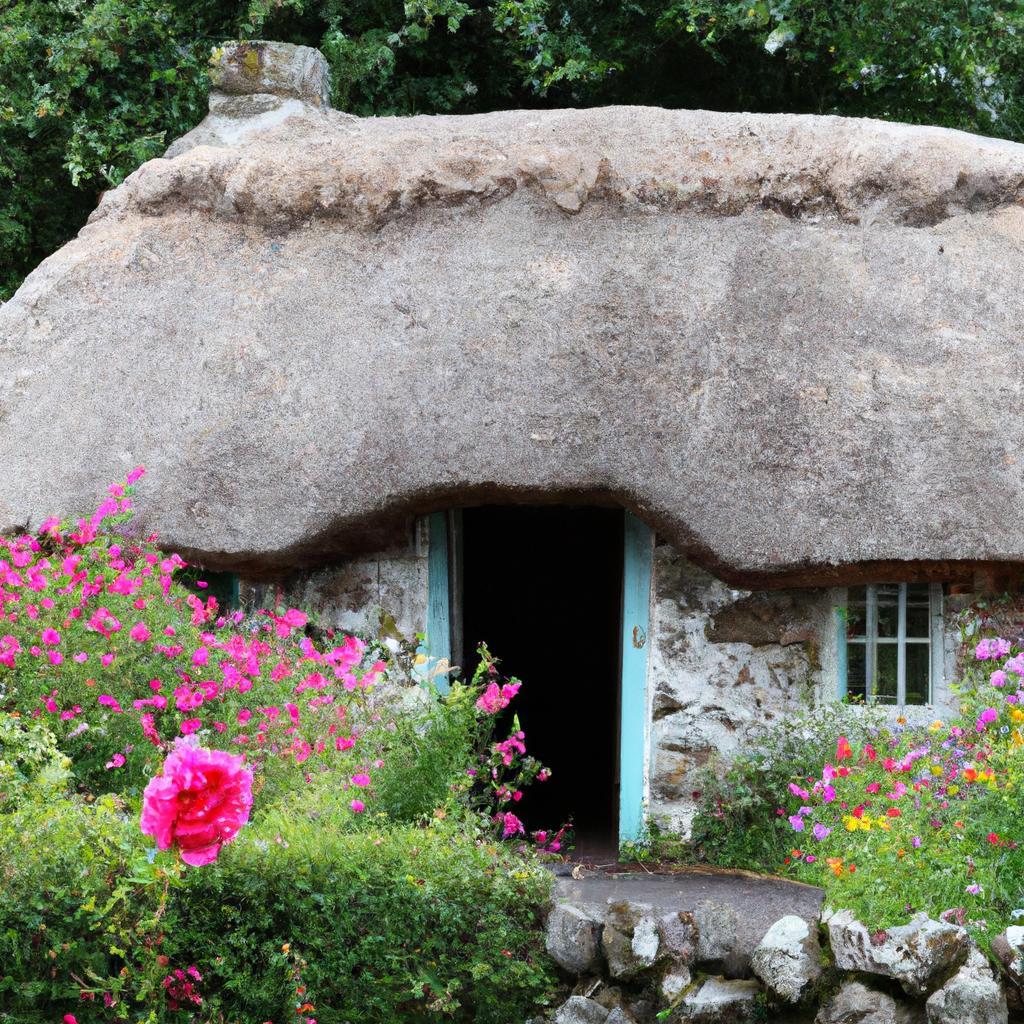 This cozy stone cottage is the epitome of rustic charm, with its quaint design and picturesque surroundings.