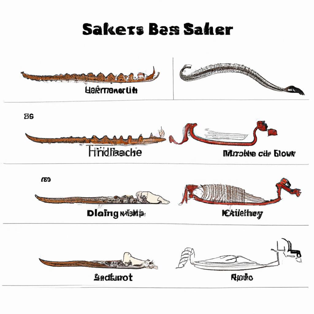 A side-by-side comparison of snake bones with other vertebrates, showcasing the differences and similarities in bone structure