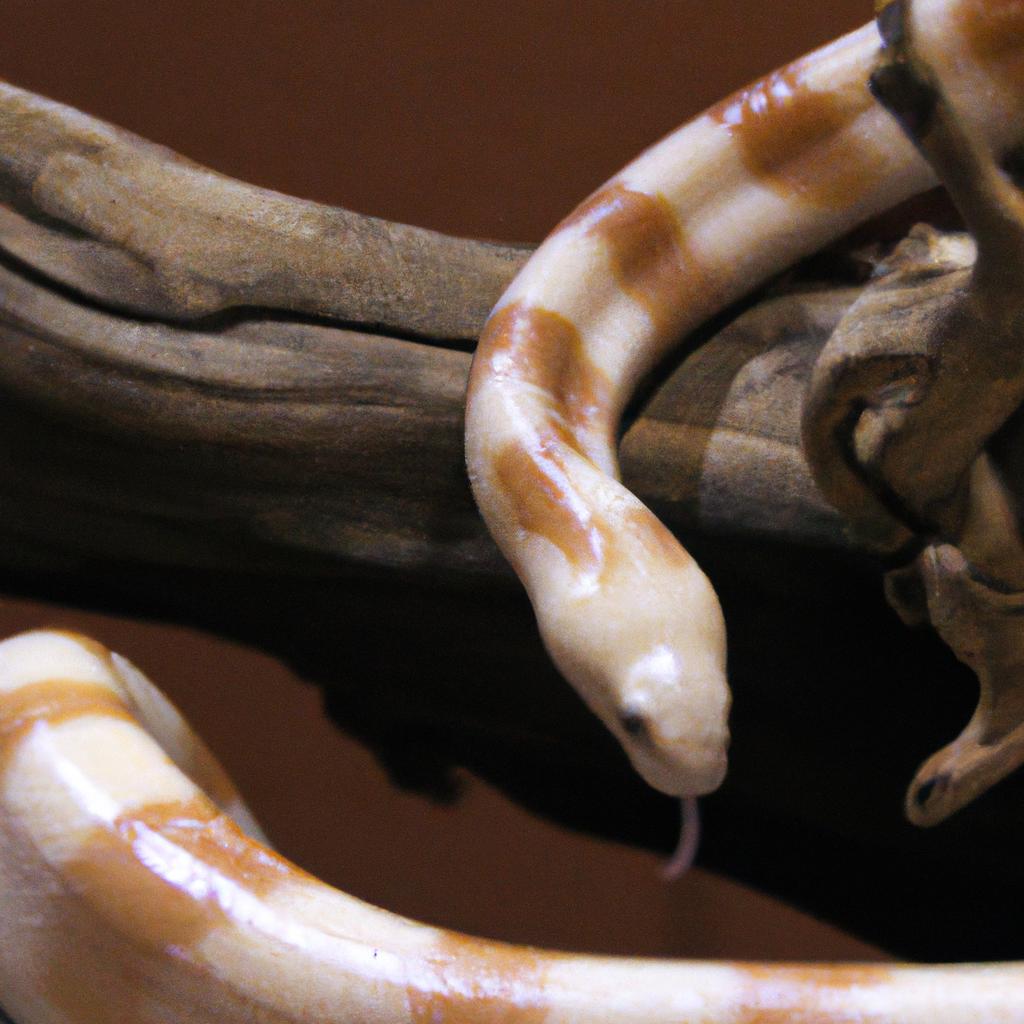 An action shot of a snake in motion, highlighting how its unique bone structure aids in movement and agility