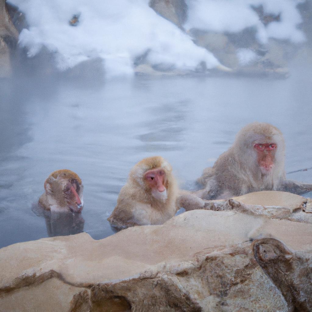 Snow Monkeys Hokkaido