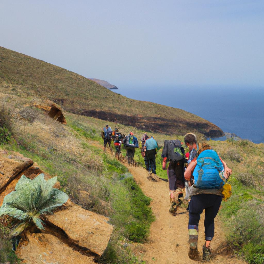 Join the adventurous tourists on a hike to the southernmost point in Europe