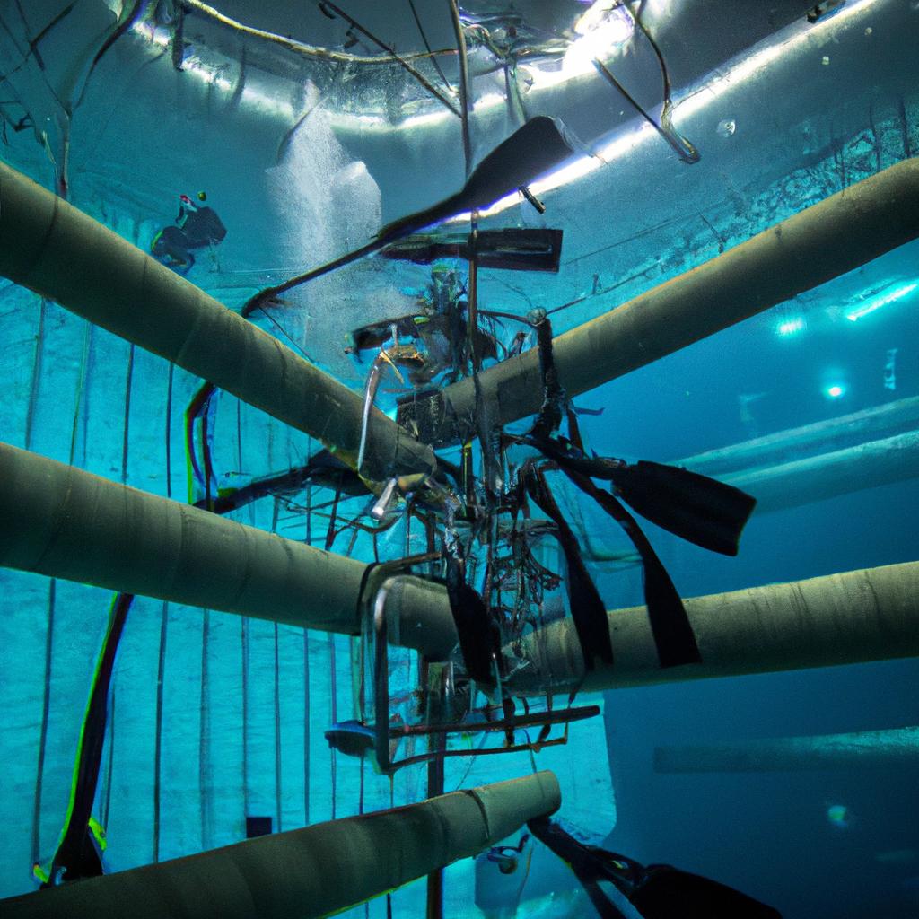 The engineering behind the deepest dive pool in Dubai is truly remarkable.