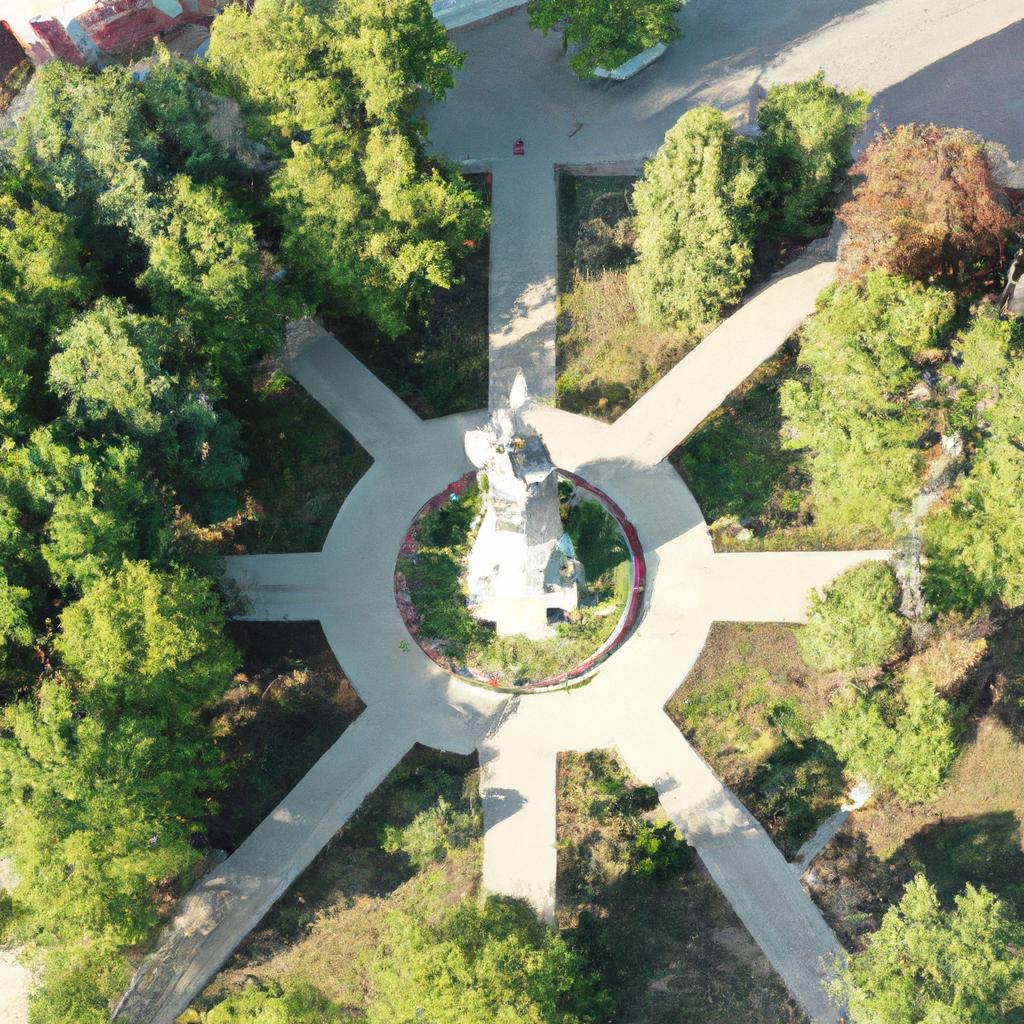 The Statue of Love from above