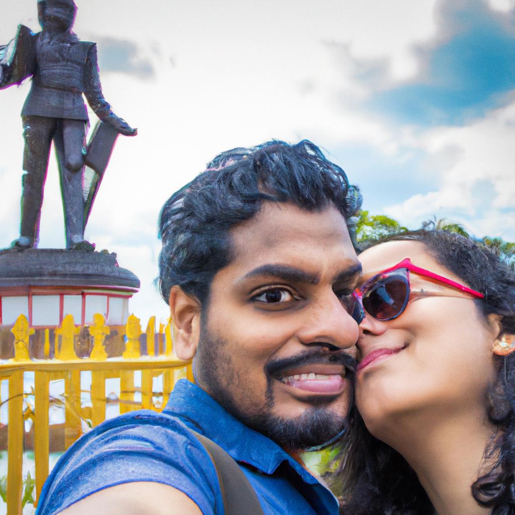 The Statue of Love makes for a perfect backdrop to capture romantic moments