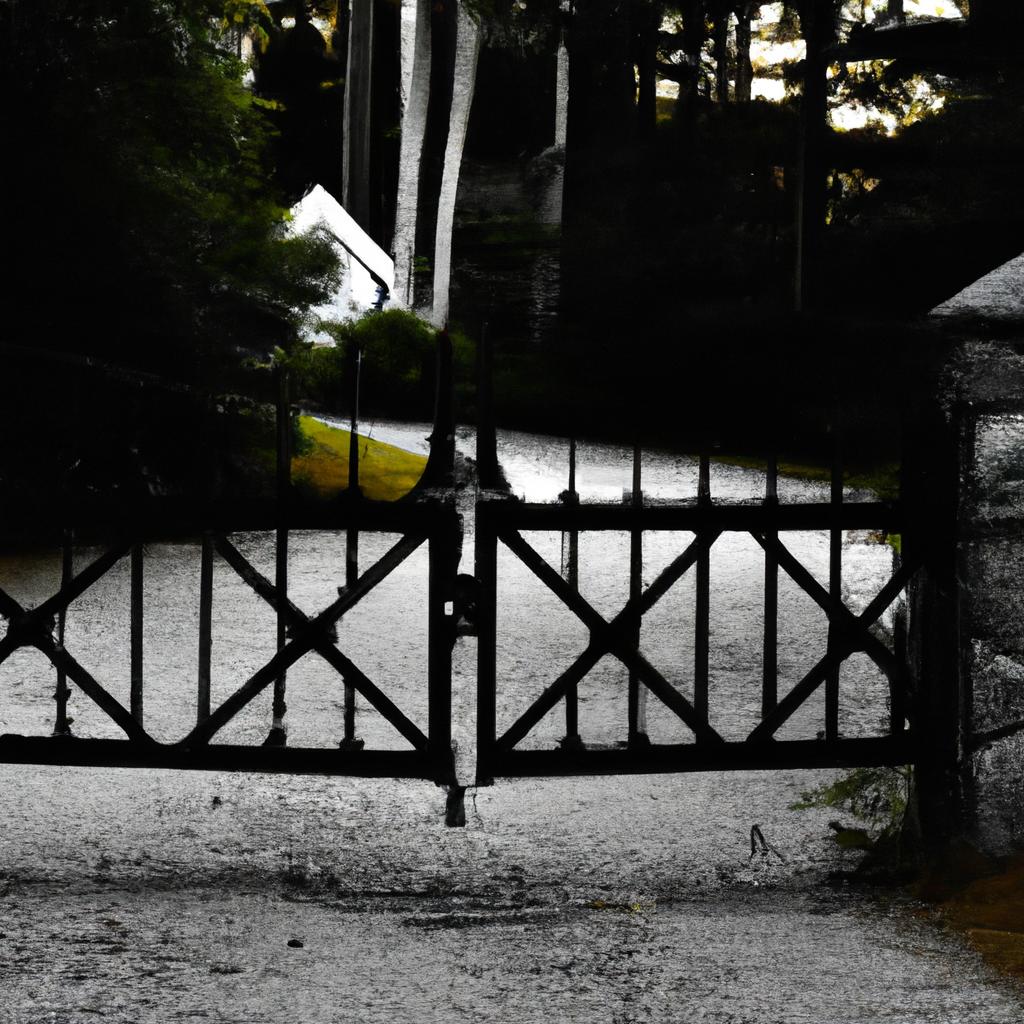 The gate to Stephen King's Maine home is just as mysterious as the stories he creates