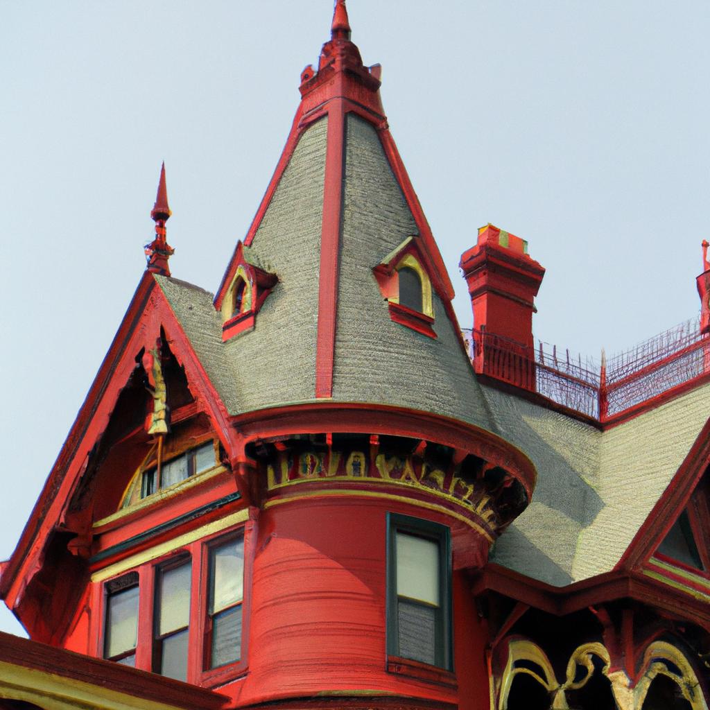 Stephen King's red Victorian mansion in Bangor, Maine boasts unique features that make it stand out