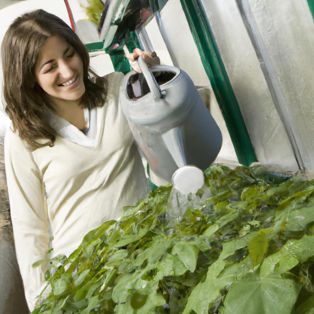 Greenhouses provide a controlled environment for students to learn about plant care and management.