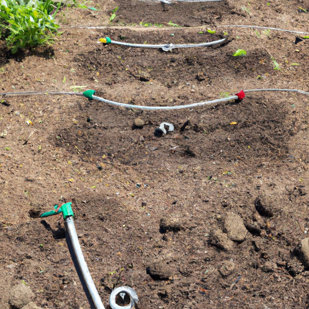 Subsurface irrigation systems are hidden beneath the soil and provide water directly to plant roots