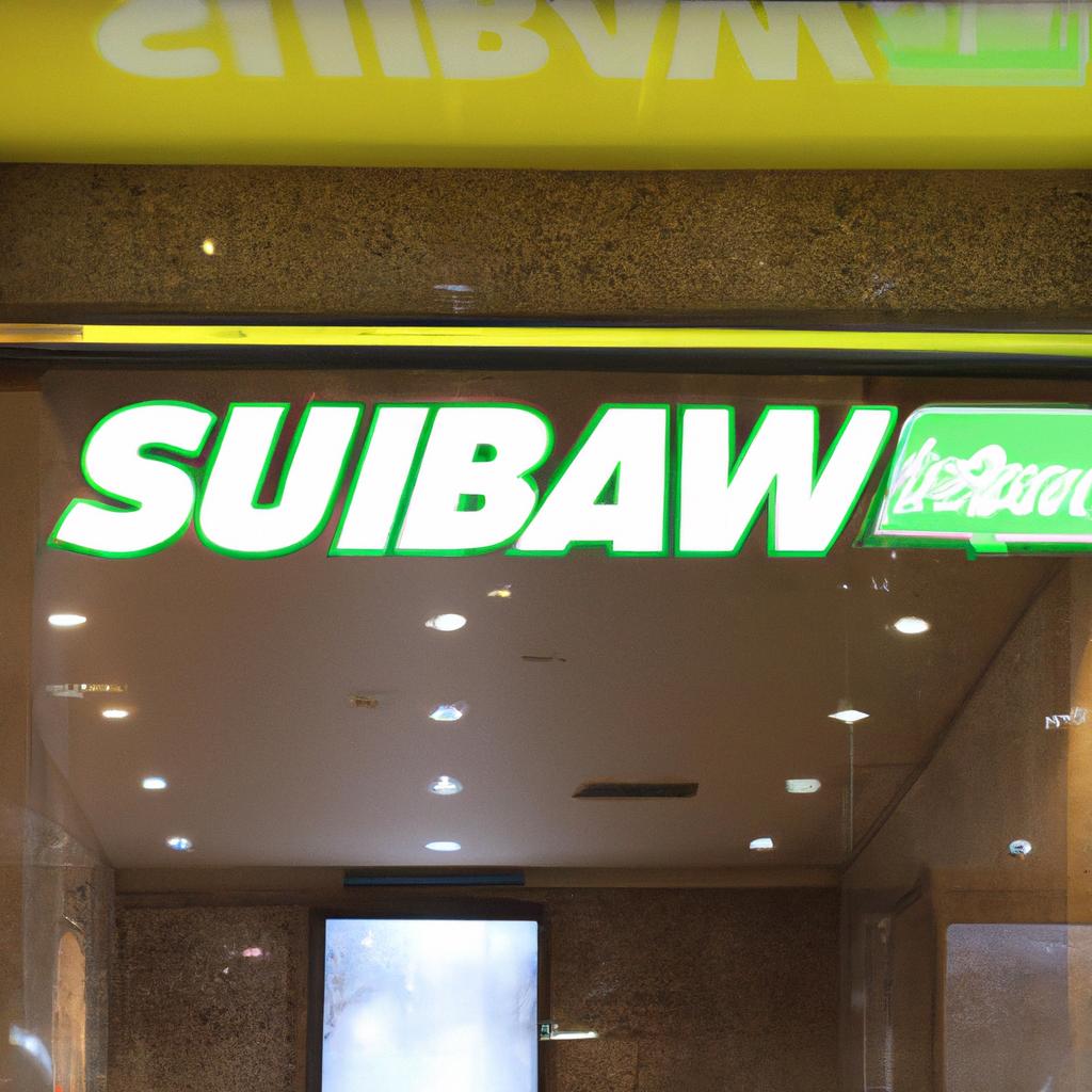 Shoppers take a break to grab a Subway sandwich at a mall in Hangzhou