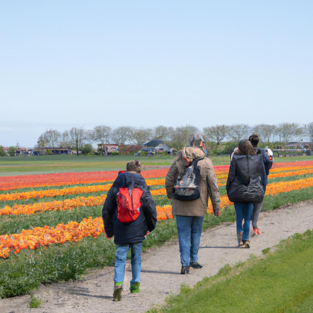 A popular activity for tourists in the Netherlands