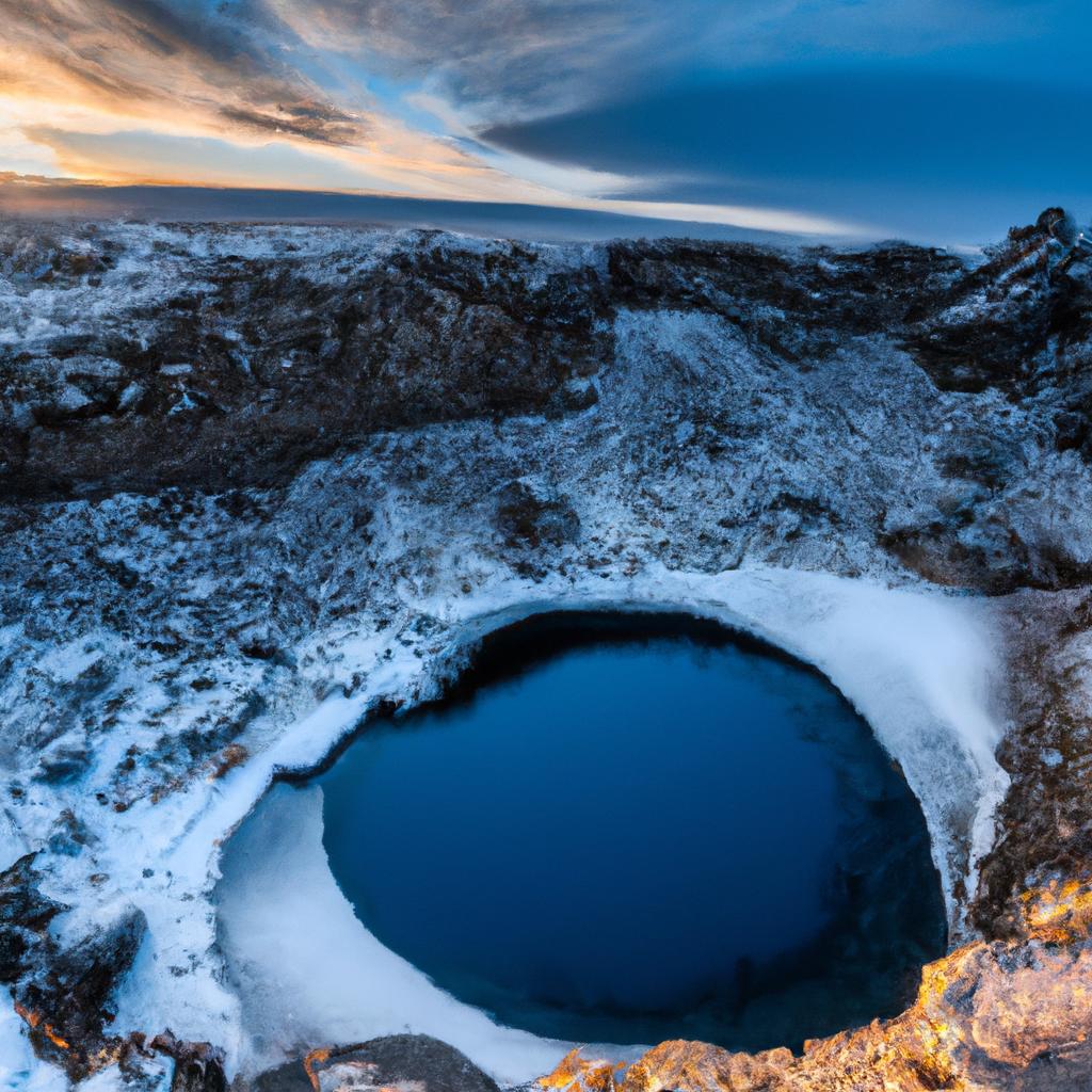 Witnessing the sunrise at Eye of the World in Iceland is a once-in-a-lifetime experience that captivates the soul.