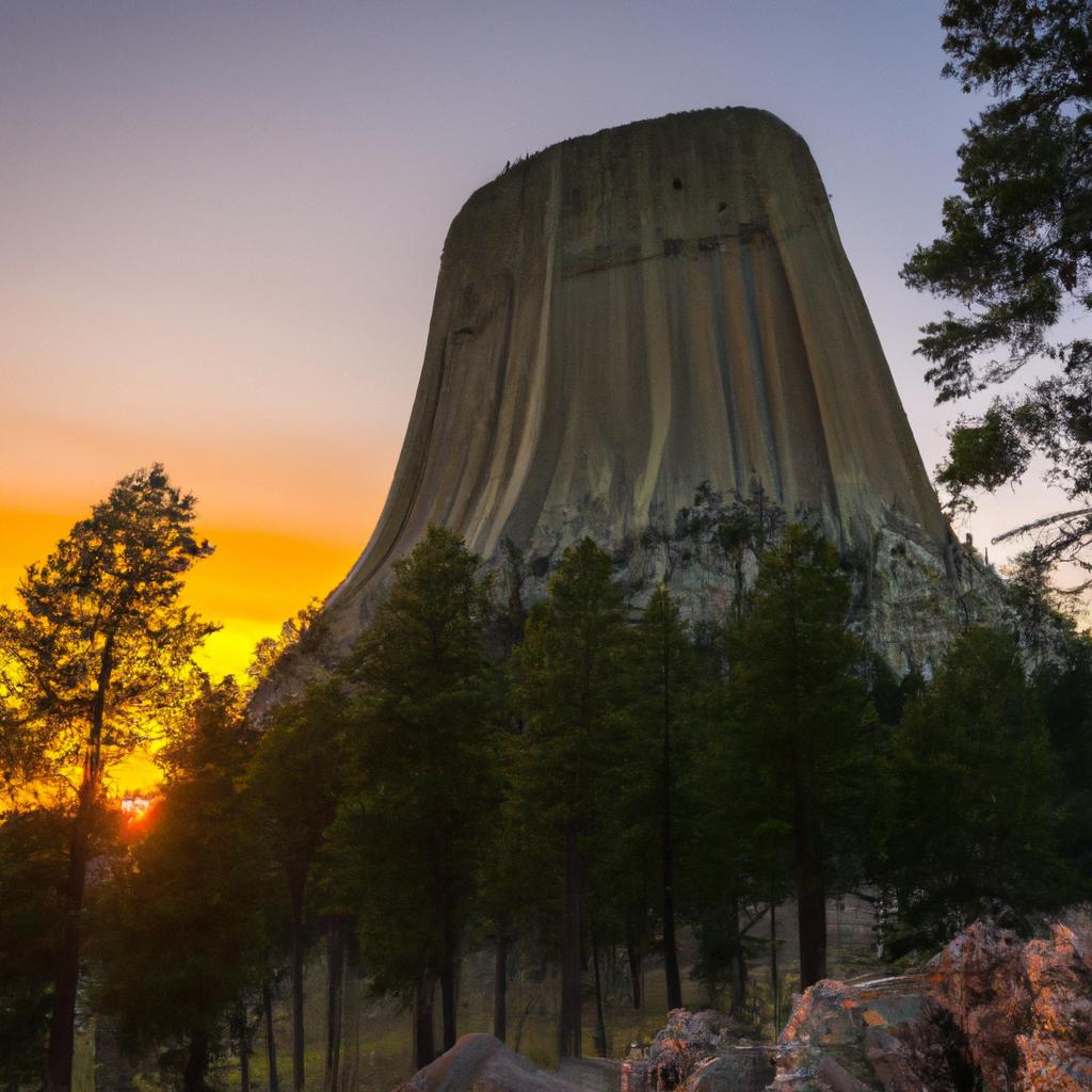 Watching the sunset over Devils Tower is a magical experience that you won't soon forget.